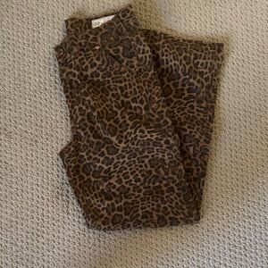 GAP Brown Leopard Print Pants